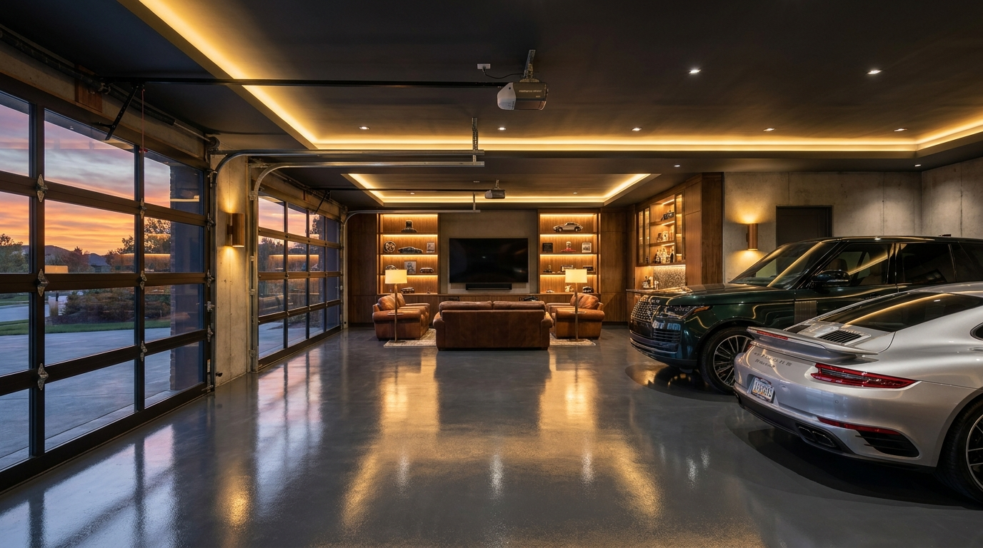 Luxury garage interior